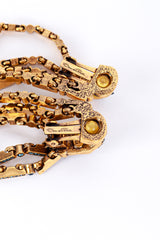 Vintage Oscar de la Renta Egyptian Revival Fringe Earrings make @RECESS LA