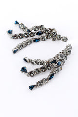 Vintage Oscar de la Renta Crystal Fringe Ear Climber Earrings detail @recess la
