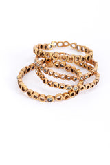 Vintage Oscar de la Renta Geo Rhinestone Stacking Bangles @RECESS LA