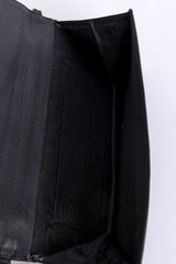 Vintage Henryks Bijoux Jewel Appliqué Leather Envelope Clutch lining @recess la