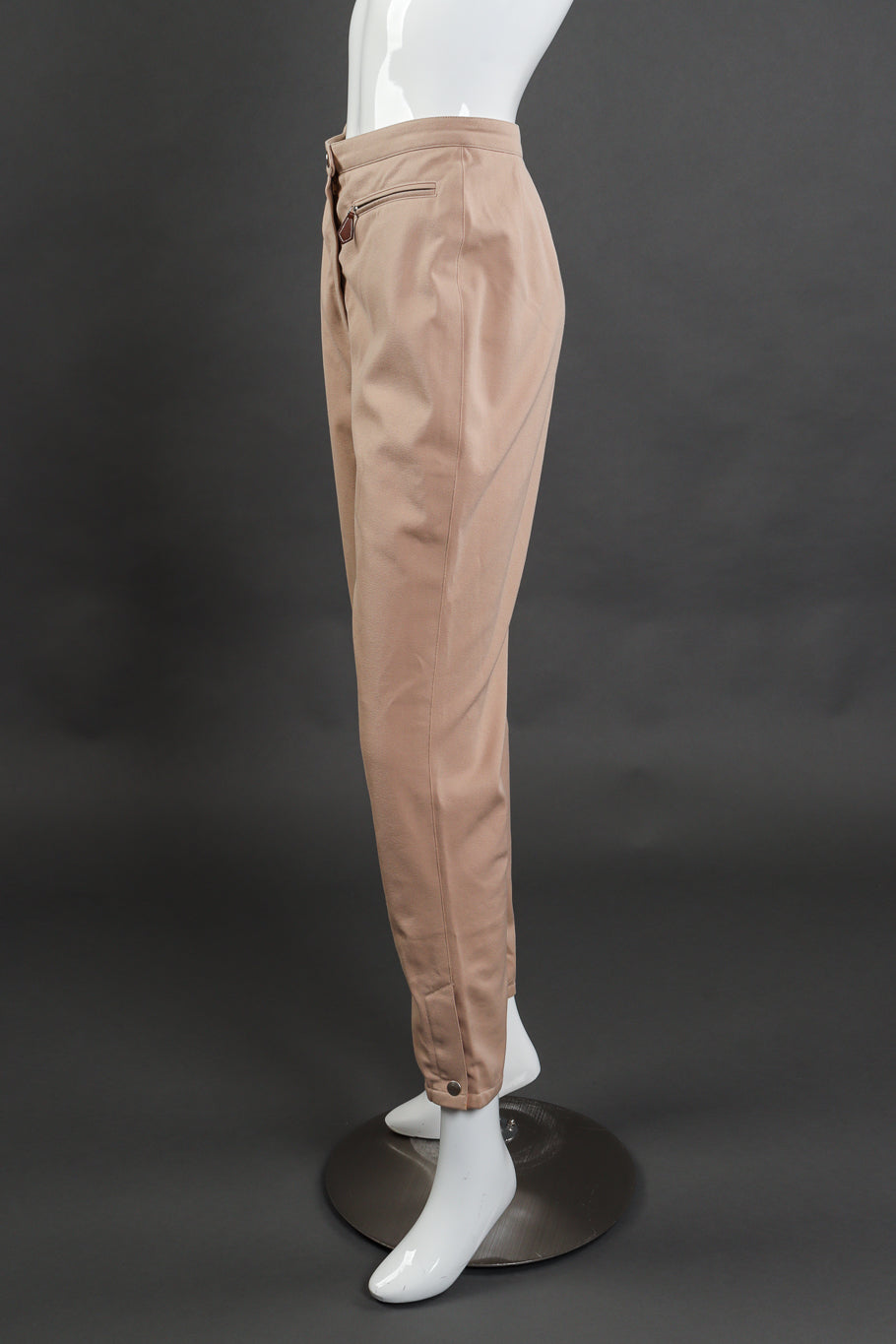 Vintage Hermés High Waist Cotton Pant side on mannequin @recess la