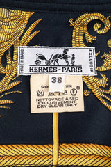 Naval Ship Crest Blouse by Hermes label @ recess LA