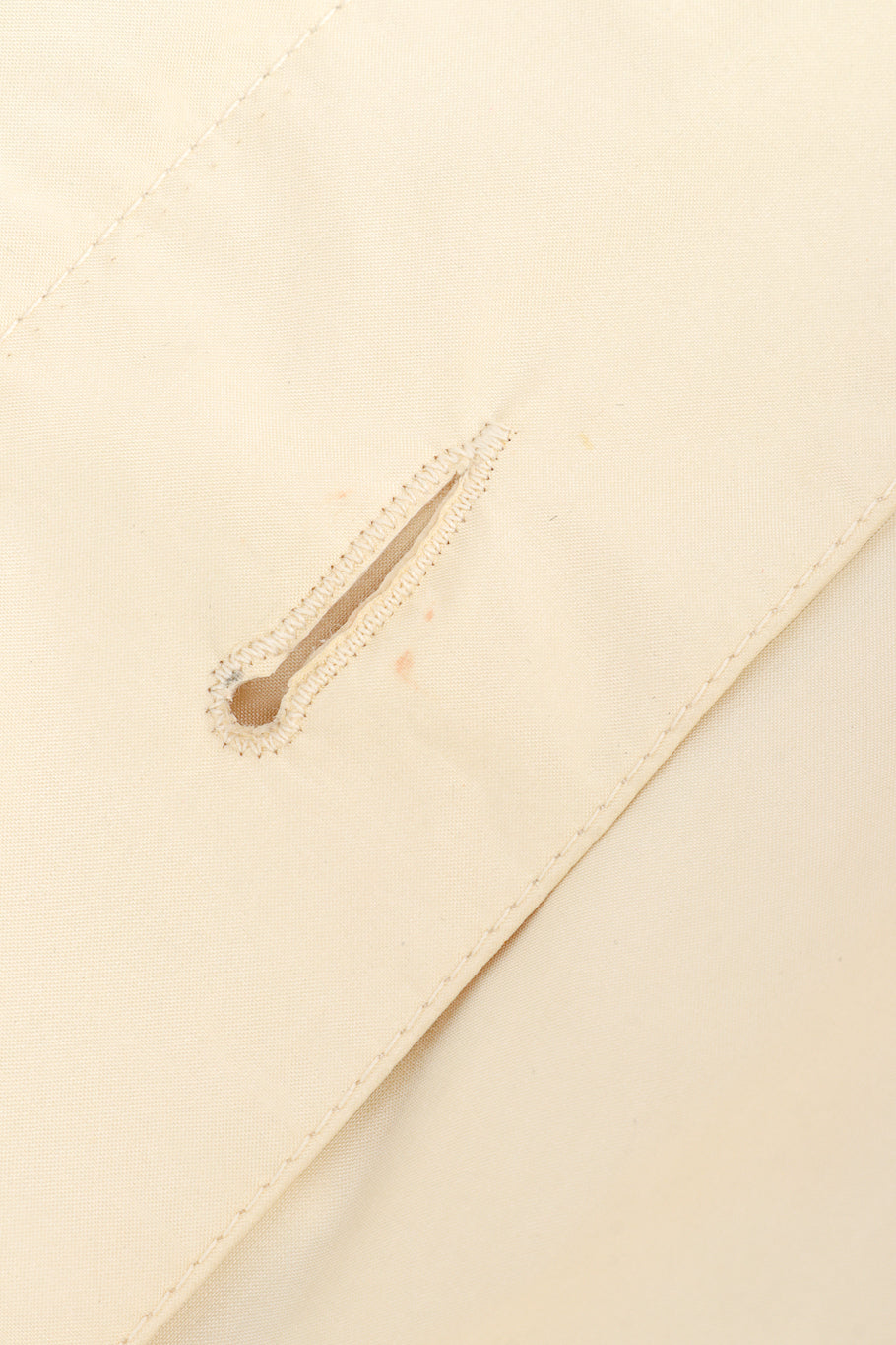 Vintage Hermés Silk Trench Coat stained buttonhole @recess la