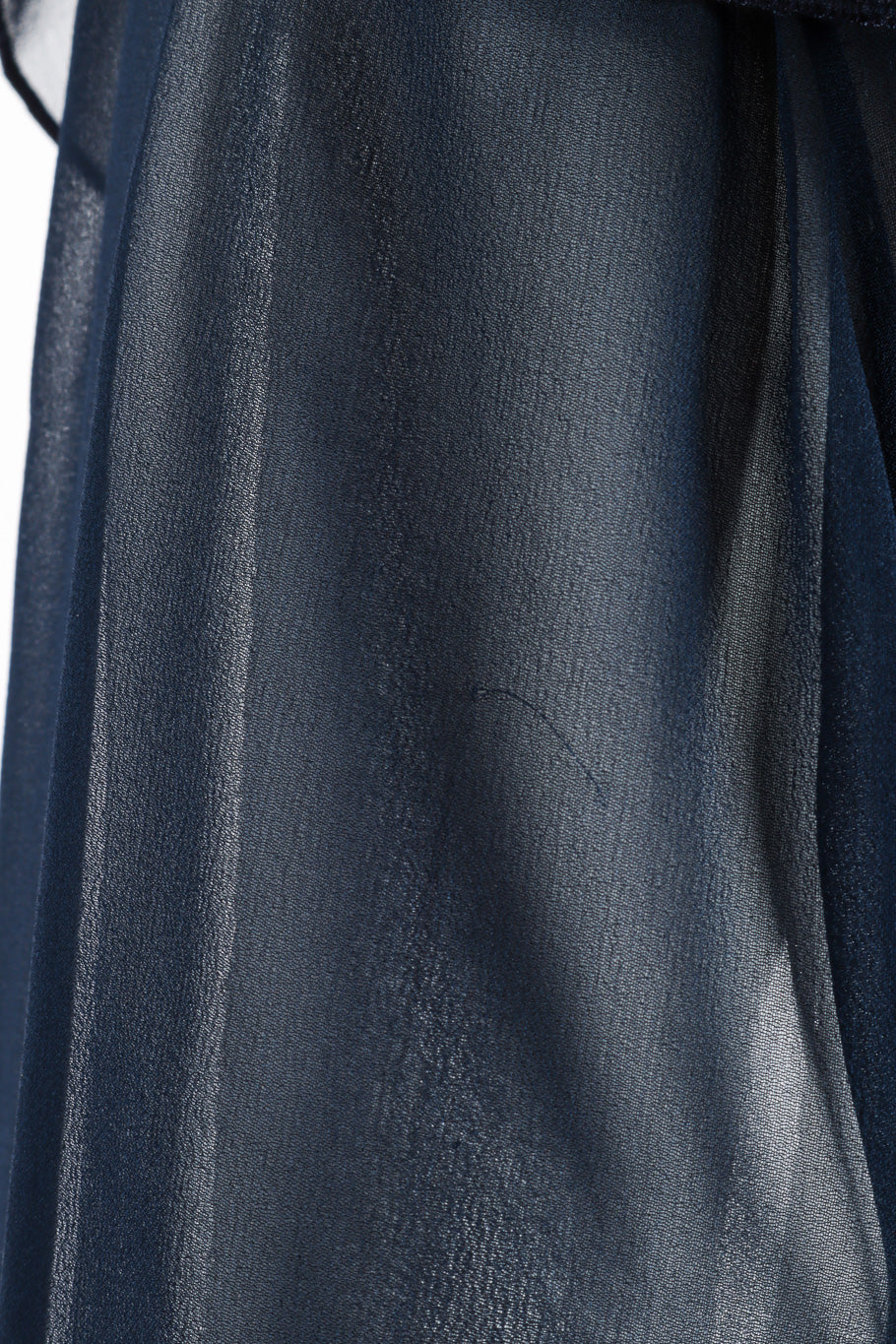 Vintage Holly's Harp Metallic Silk Wrap Dress snag on sleeve closeup @recessla