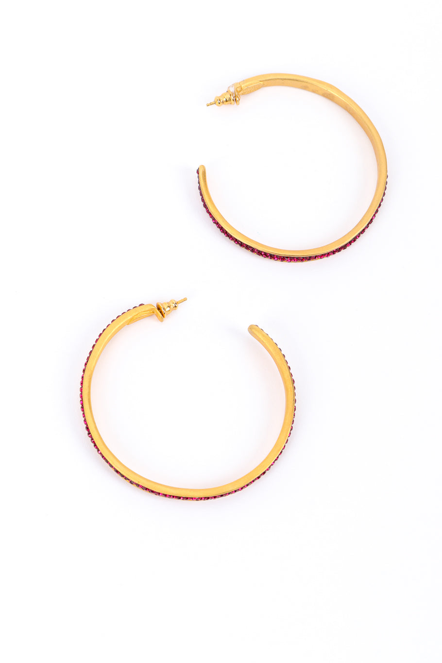 Rhinestone Hoop Earrings by Deanna Hamro sides @recessla