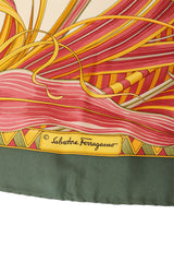 Giada Print Scarf by Salvatore Ferragamo signature @ Recess LA