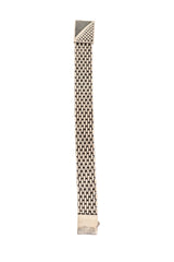 Vintage Sterling Geo Bar Link Bracelet straight @ Recess LA