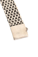 Vintage Sterling Geo Bar Link Bracelet mild tarnish @ Recess LA