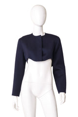 Wave Hem Bolero Jacket by Geoffrey Beene on mannequin @ Recess LA