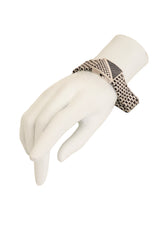 Vintage Sterling Geo Bar Link Bracelet on mannequin hand @ Recess LA