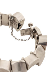 Vintage Antonio Pineda Sterling Thumb Link Bracelet clasp open @ Recess LA
