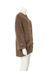 Alpaca Cocoon Jacket by Chanel on mannequin side @ Recess LA