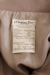 Vintage Christian Dior Contrast Wrap Suit Set skirt label @ Recess LA