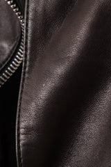 Leather Peplum Moto Jacket by Alexander McQueen scuff @ Recess LA