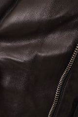 Leather Peplum Moto Jacket by Alexander McQueen scuff 2 @ Recess LA