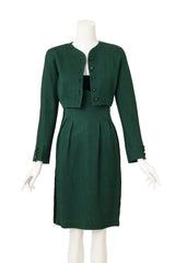 Vintage Valentino Paisley Jacquard Velvet Dress & Jacket Set @ Recess LA