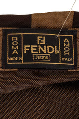 Zucca Logo Check Shirt by Fendi label @ Recess LA