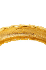 Vintage Ribbed Crystal Hinge Bracelet by Nolan Miller signature @ Recess LA