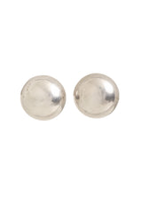 Vintage Sterling Domed Button Earrings @ Recess LA