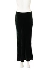 Vintage Ralph Lauren Velvet Maxi Skirt on mannequin back @ Recess LA