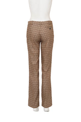 Vintage Fendi Zucca Monogram Slim Trouser on mannequin back @ Recess LA