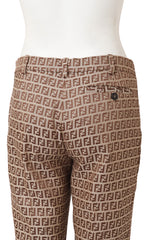 Vintage Fendi Zucca Monogram Slim Trouser on mannequin close @ Recess LA