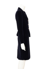 Vintage Vivienne Westwood Velvet Skirt Suit Set side @ Recess LA