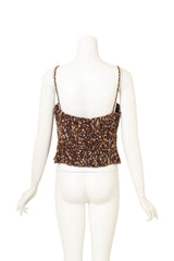 Vintage Emanuel Ungaro Bustier Tank & Jacket Set tank back @ Recess LA