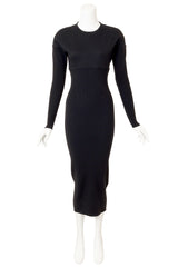 Alaia Ribbed Wool Knit Midi Dress on mannequin @ Recess LA