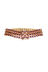 Vintage Wide Crystal Filigree Belt @ Recess LA