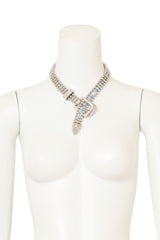 Vintage Western Belt Collar Necklace on mannequin @ Recess LA