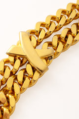 XX Double Chain Belt by Paloma Picasso tarnish close @ Recess LA