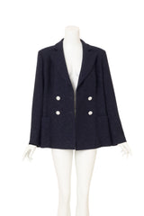 2019C Lamé Tweed Blazer by Chanel on mannequin open @ Recess LA