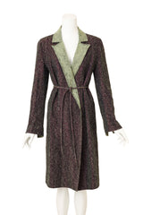 Vintage Fendi Two Tone Trench Duster Jacket @ Recess LA