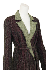Vintage Fendi Two Tone Trench Duster Jacket close up @ Recess LA