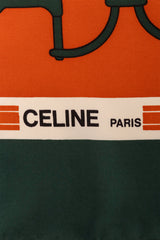 CELINE Horse Bit And Carriage Scarf logo @ Recess LA