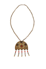Moroccan Revival Fringe Pendant Necklace @ Recess LA
