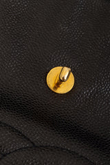 Vintage Chanel Caviar CC Backpack clasp wear peg @ Recess LA