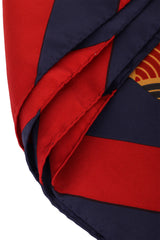 Vintage Lanvin Japanese Maple Leaf Scarf edges @ Recess LA
