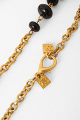 bead chain necklace by Karl Lagerfeld cartouches @ Recess LA