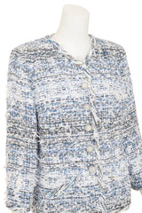 2018 S/S Tweed Waterfall Jacket by Chanel on mannequin @ Recess LA