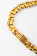 Crystal Loop Drop Statement Necklaces back of closure @ Recess LA