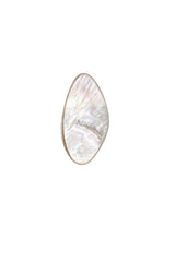 Flat Pearlescent Shell Ring front @ Recess LA