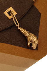 Vintage Tom Ford for Gucci Metallic Geo Tiger Charm Bag close @ Recess LA