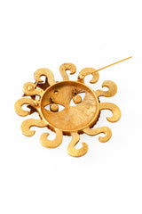 Crystal Eye Sun Brooch back open @ Recess LA