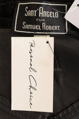Vintage Giorgio Di Sant'Angelo for Samuel Robert 1970's Suede Split Skirt label @ Recess LA