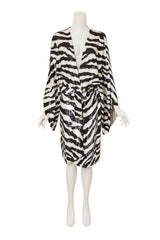 Sequin Zebra Duster by Jeannette St Martin on mannequin @ Recess LA