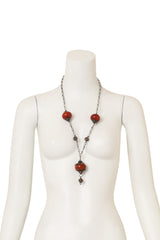 Ornate Lantern Bead Necklace on mannequin @ Recess LA