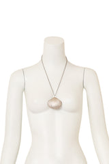 Sterling Scallop Shell Necklace on mannequin @ Recess LA