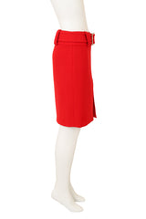 Dolce & Gabbana Statement Buckle Pencil Skirt side @ Recess LA